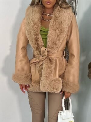 Casual Regular Fit Plain V Neck Long Sleeve Jacket - Image 7