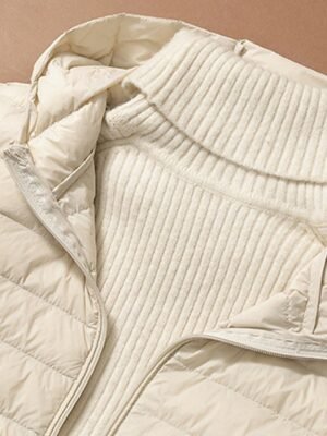 Casual Regular Fit Plain Zipper Long Hoodie Sleeveless Vest - Image 5