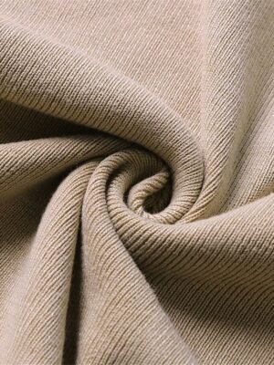 Casual Regular Fit Pure Colour V Neck Lace-Up Split Long Sleeve Knitted Sweater Dress - Image 4