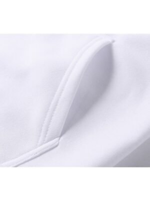 Casual Regular Fit Solid Colour Hooded Long Sleeve Tracksuit Set - Image 6