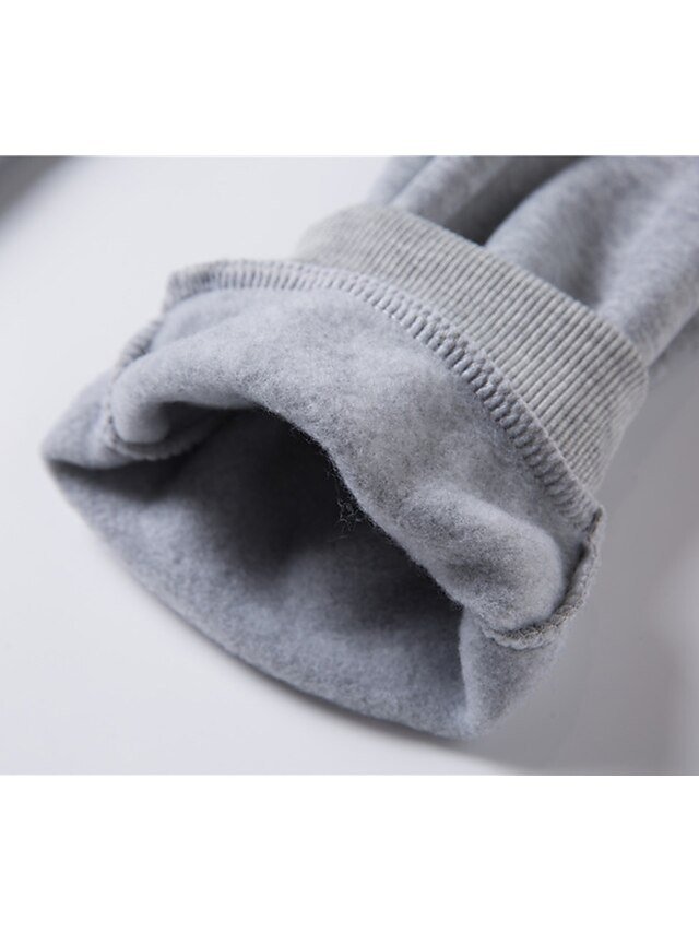 Casual Regular Fit Solid Colour Hooded Long Sleeve Tracksuit Set - Image 9