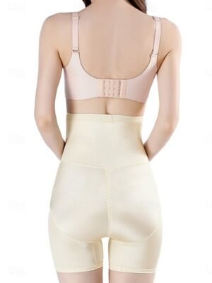 Casual Regular Fit Solid High Waist Elastic Shorts - Image 7