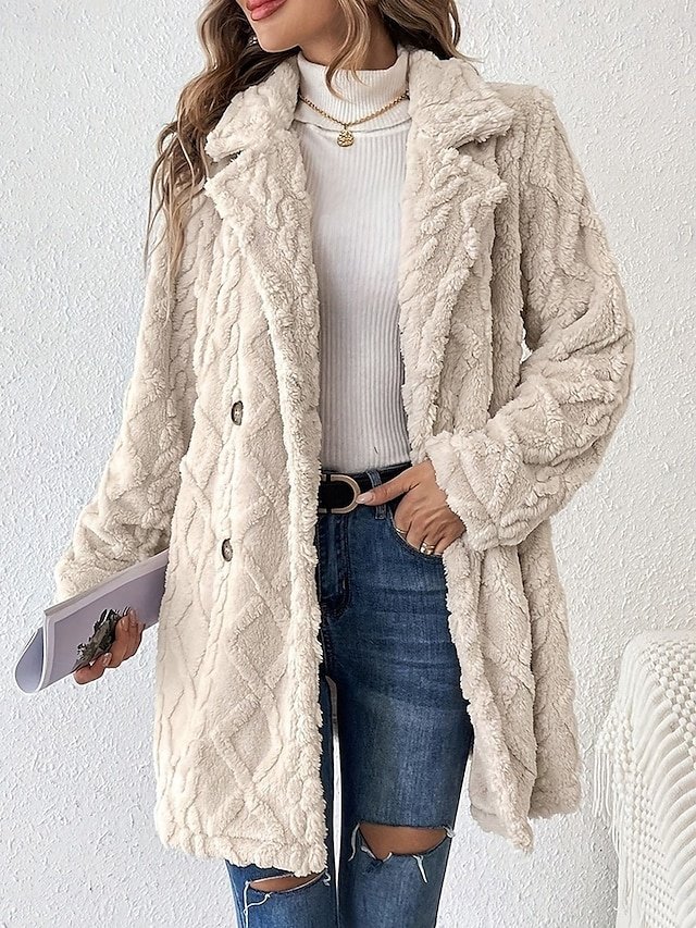 Casual Regular Fit Solid Turndown Long Sleeve Jacket - Image 1
