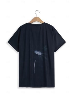 Casual Regular Floral Round Neck Short Sleeve Top - Image 4