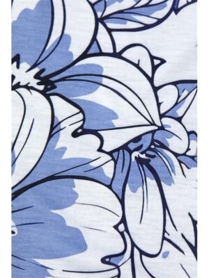 Casual Regular Floral Round Neck Short Sleeve Top - Image 6