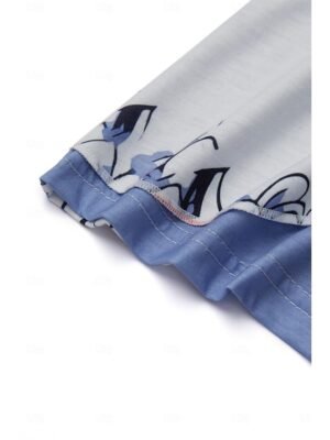 Casual Regular Floral Round Neck Short Sleeve Top - Image 8