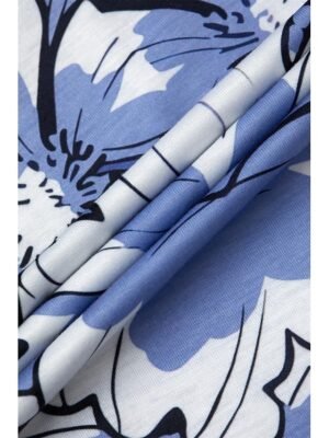 Casual Regular Floral Round Neck Short Sleeve Top - Image 9