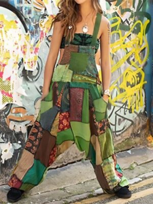 Casual Regular Floral U Neck Sleeveless Jumpsuit - Image 8