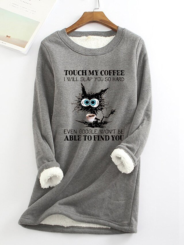 Casual Regular Graphic Round Neck Long Sleeve Pullover - Image 2