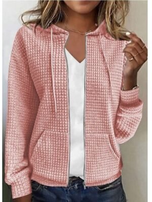 Casual Regular Hooded Long Sleeve Top - Image 5