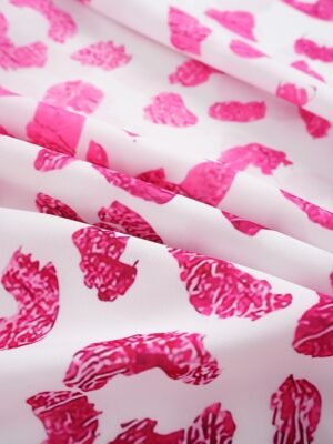 Casual Regular Neon Bright Print V Neck 3/4 Sleeve Blouse - Image 8