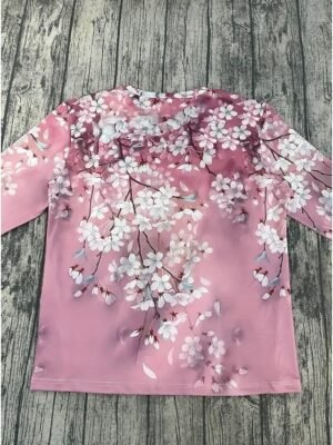 Casual Regular Ombre Round Neck Long Sleeve Top - Image 7