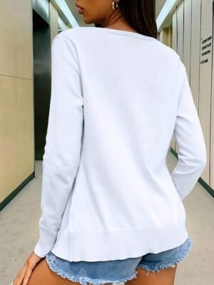 Casual Regular Plain Collarless Long Sleeve Short Jacket - Image 2