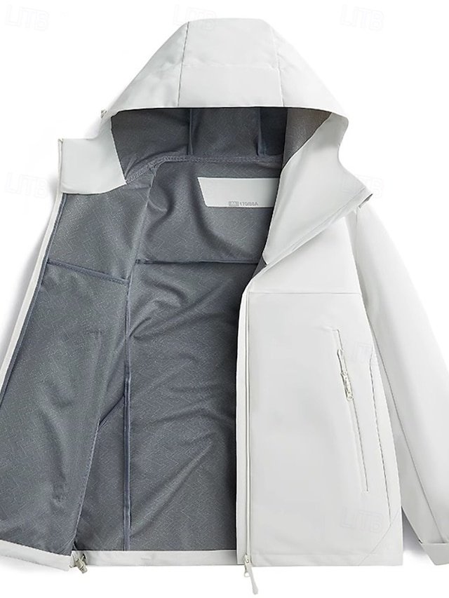 Casual Regular Plain Hooded Long Sleeve Jacket - Image 2