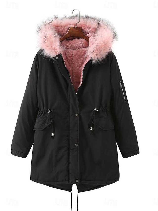 Casual Regular Plain Hoodie Long Sleeve Fleece Jacket - Image 1