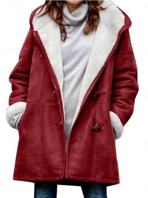 Casual Regular Plain Hoodie Long Sleeve Jacket - Image 5