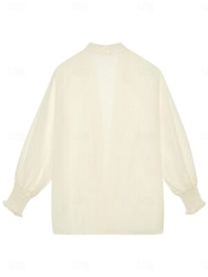 Casual Regular Plain Long Sleeve Coat - Image 11