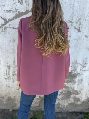 Casual Regular Plain Peaked Lapel Long Sleeve Blazer - Image 3