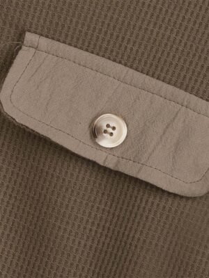 Casual Regular Plain Stand Collar Long Sleeve Jacket - Image 4
