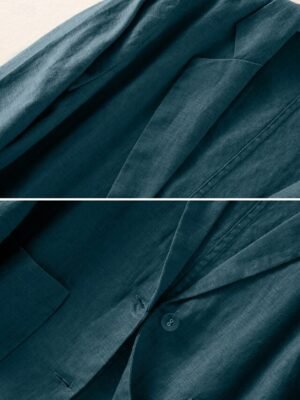 Casual Regular Plain Turndown Long Sleeve Blazer - Image 6