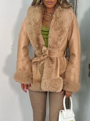 Casual Regular Plain Turndown Long Sleeve Jacket - Image 6