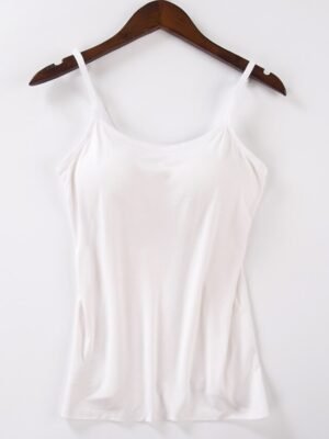 Casual Regular Plain U Neck Sleeveless Camisole - Image 4