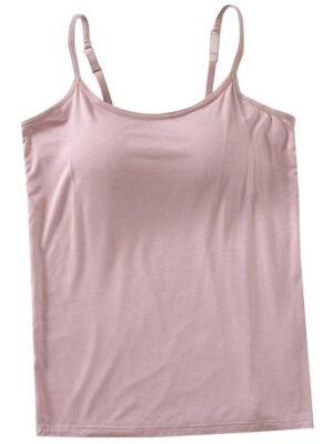 Casual Regular Plain U Neck Sleeveless Tank Top - Image 10