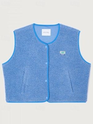 Casual Regular Plain V Neck Sleeveless Regular Vest - Image 20