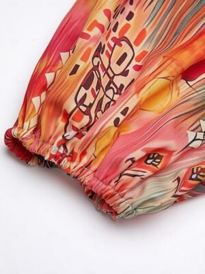 Casual Regular Print Button Down Long Sleeve Shirt - Image 15