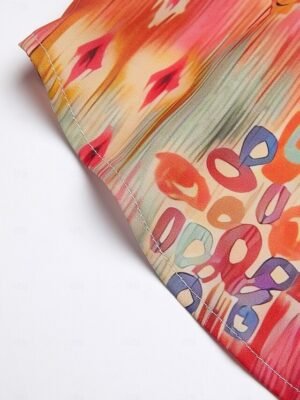 Casual Regular Print Button Down Long Sleeve Shirt - Image 18