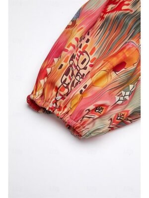 Casual Regular Print Button Down Long Sleeve Shirt - Image 24