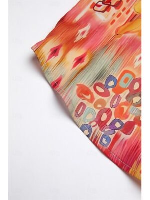 Casual Regular Print Button Down Long Sleeve Shirt - Image 27