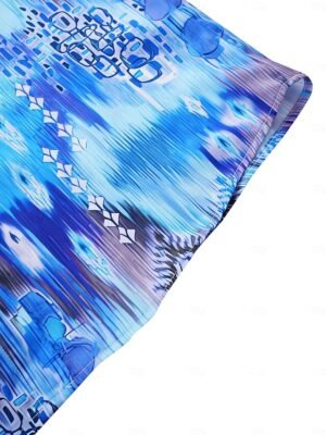 Casual Regular Print Button Down Long Sleeve Shirt - Image 7