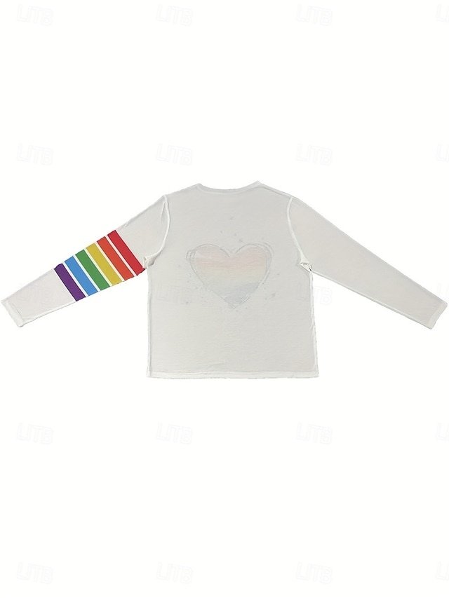 Casual Regular Print Crew Neck Long Sleeve Top - Image 2