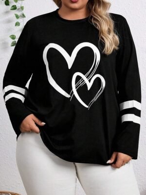 Casual Regular Print Crew Neck Long Sleeve Top - Image 6
