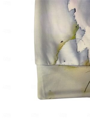 Casual Regular Print Crew Neck Long Sleeve Top - Image 6