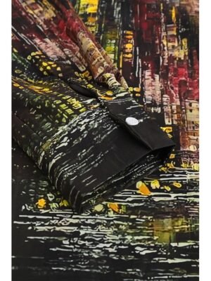 Casual Regular Print Shirt Collar Long Sleeve Blouse - Image 8