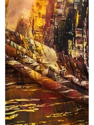 Casual Regular Print Shirt Collar Long Sleeve Blouse - Image 9