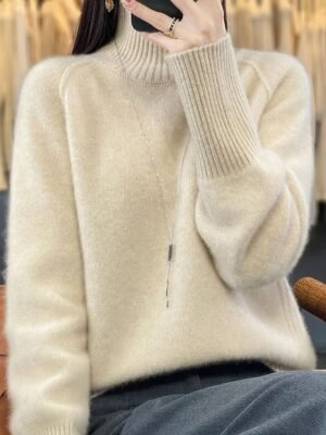Casual Regular Pure Colour Crew Neck Long Sleeve Jumper - Image 1