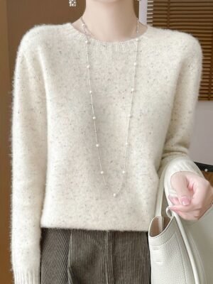 Casual Regular Pure Colour Crew Neck Long Sleeve Jumper - Image 1