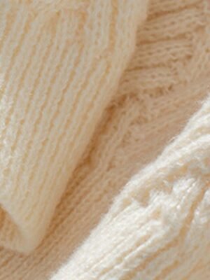 Casual Regular Pure Colour Crew Neck Long Sleeve Knitted Top - Image 3