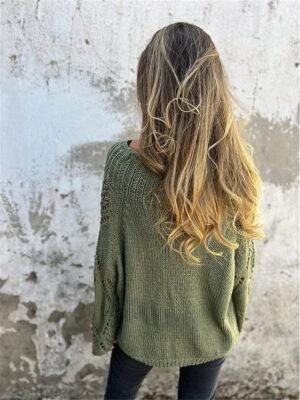 Casual Regular Pure Colour Crew Neck Long Sleeve Knit Jumper - Image 5