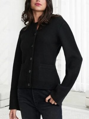 Casual Regular Pure Colour Crew Neck Long Sleeve Cardigan - Image 7