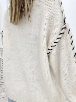 Casual Regular Pure Colour Crew Neck Long Sleeve Sweater - Image 8