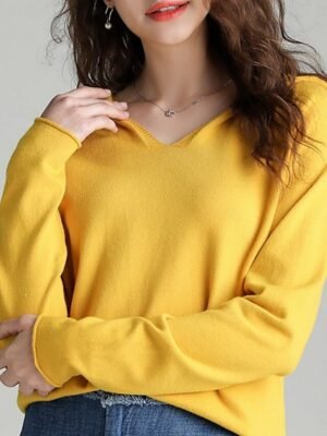 Casual Regular Pure Colour Hooded Long Sleeve Regular Sweater - Image 3