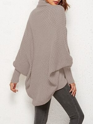 Casual Regular Pure Colour Open Front Long Sleeve Cardigan - Image 3