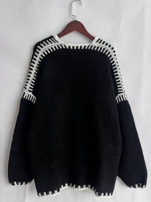 Casual Regular Pure Colour Open Front Long Sleeve Cardigan - Image 4