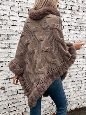 Casual Regular Pure Colour Ribbed Turtleneck Long Sleeve Knit Tops - Image 2