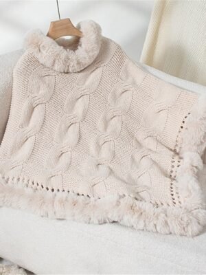 Casual Regular Pure Colour Ribbed Turtleneck Long Sleeve Knit Tops - Image 7