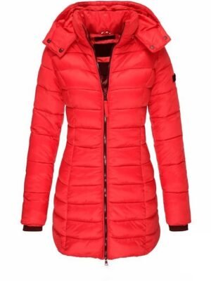 Casual Regular Solid Colour Full Zip Long Sleeve Parka - Image 10